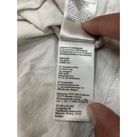 The North Face T-Shirt Mens Medium White Short Sleeve Logo Graphic Outdoor Tee - Picture 9 of 16